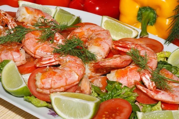 Gambas fritas — Foto de Stock