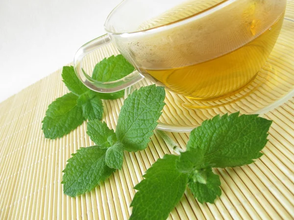 Tea with pineapple mint — Stock Photo, Image