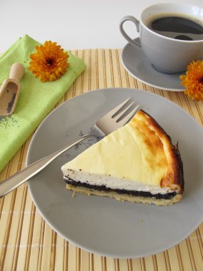 Haşhaşlı peynirli kek.