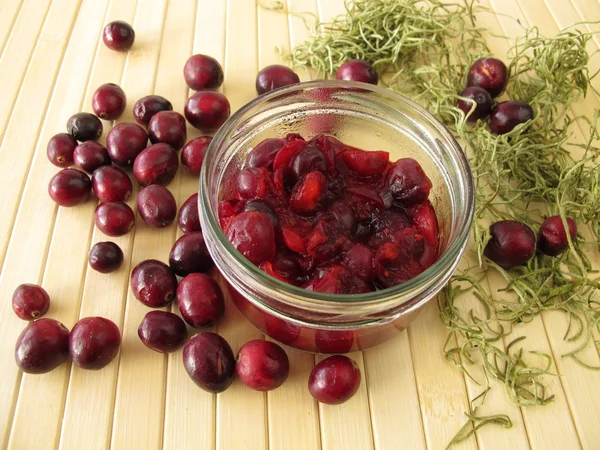 Cranberry compote — Stock Photo, Image