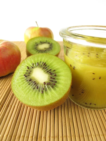 Gem cu kiwifruit și mere — Fotografie, imagine de stoc