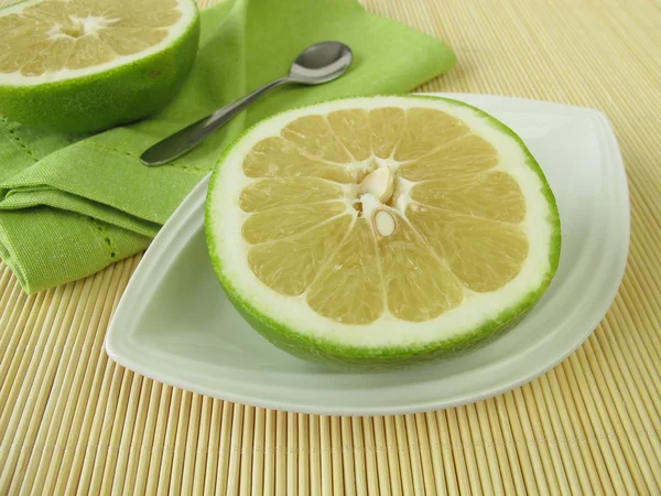 Refeição de frutas com doce oroblanco — Fotografia de Stock