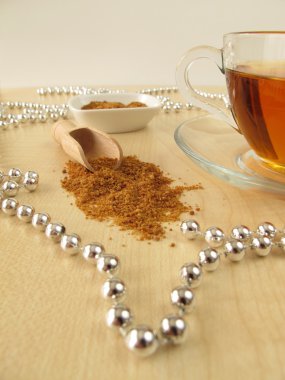 Hindistan cevizi çiçek şekerli çay