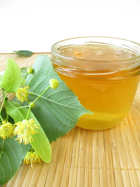 Linden flowers jam — Stock Photo, Image