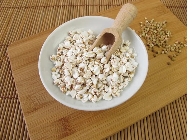 Puffed buckwheat — Stock Photo, Image