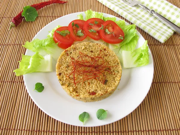 Couscous with chili — Stock Photo, Image