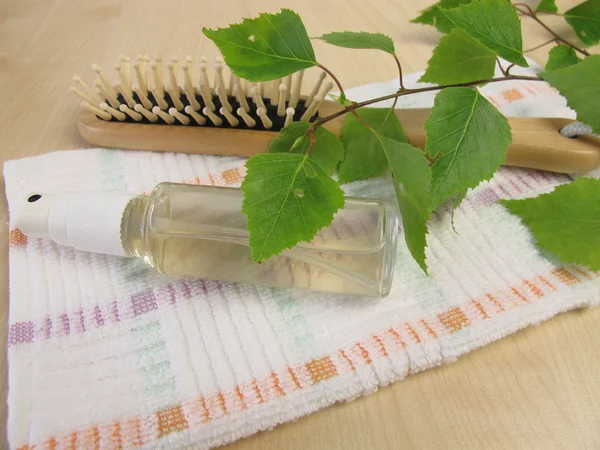 Birch hair tonic — Stock Photo, Image