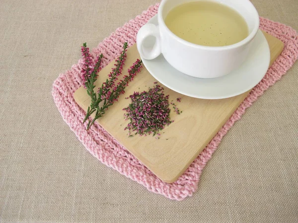 Kruidenthee Van Gedroogde Heidekruiden Bloemen — Stockfoto