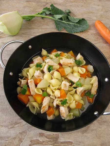 Pasta gryta med grönsaker — Stockfoto