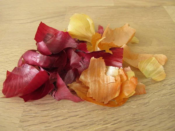 Red Brown Onion Peel Tea Coloring Agent Plant Fertilizer — Stock Photo, Image