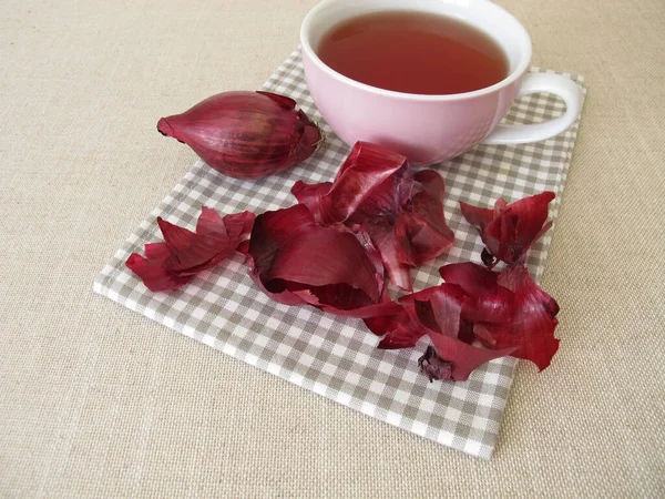 Una Tazza Alla Cipolla Rossa — Foto Stock