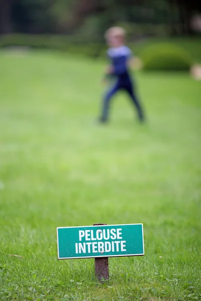 Ne touchez pas à l'herbe — Photo