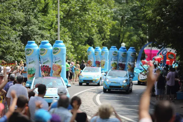 Advertising caravan of the tour de France 2013 — Stock Photo, Image