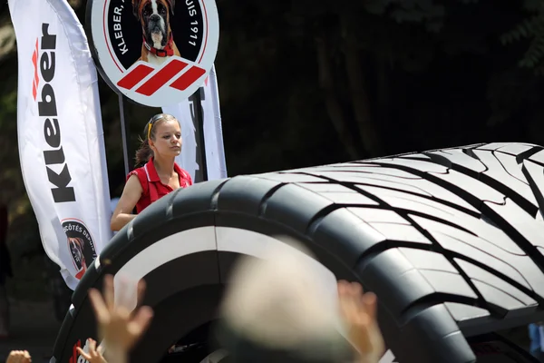 Advertising caravan of the tour de France 2013 — Stock Photo, Image