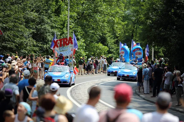 Reklám karaván a Tour de France 2013 — Stock Fotó