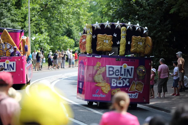 Advertising caravan of the tour de France 2013 — Stock Photo, Image