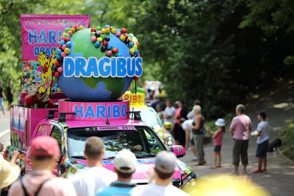 Advertising caravan of the tour de France 2013 — Stock Photo, Image