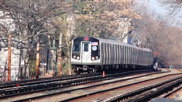 Subway train — Stock Video