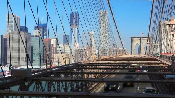 Puente de Brooklyn — Vídeo de stock