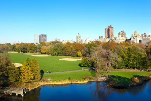 Central Park in autumn — Stock Photo, Image