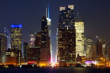 Manhattan urban skyscrapers clipart