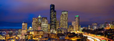Seattle akşam panorama
