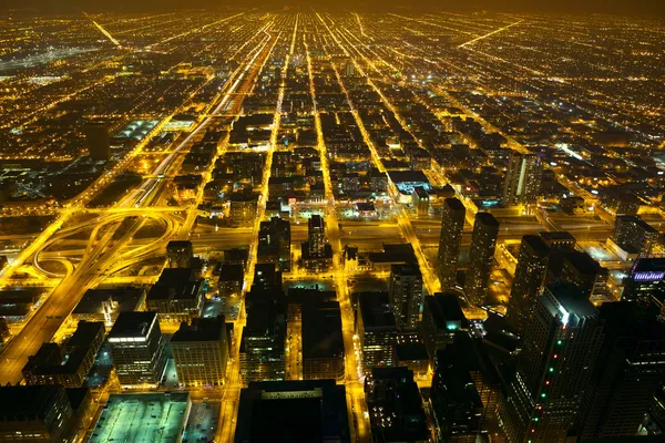 Gece şehir ışıkları