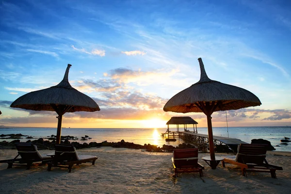 Mauritius-Sonnenuntergang — Stockfoto