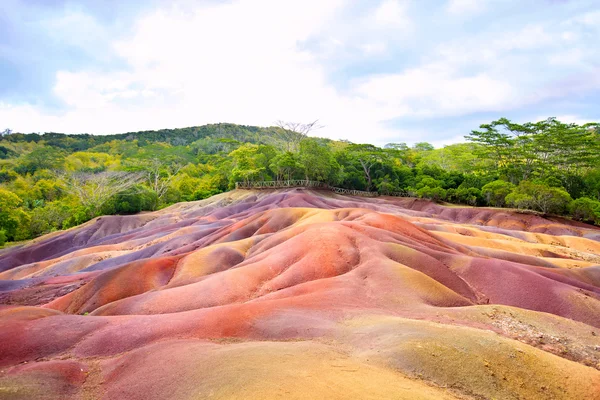 Chamarel Siete Tierras Coloreadas — Foto de Stock