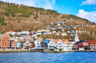 bergen, Norveç Bryggen bölgesinde