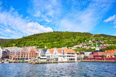 Bergen eski rıhtım tarihi Bryggen bölgesi, Norveç