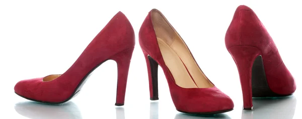 女性的红舞鞋 — 图库照片