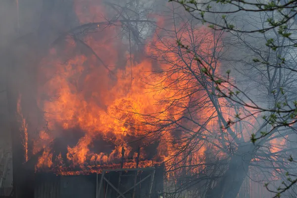 Barn Fire — Stock Photo, Image