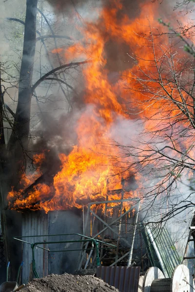 Barn Fire — Stock Photo, Image