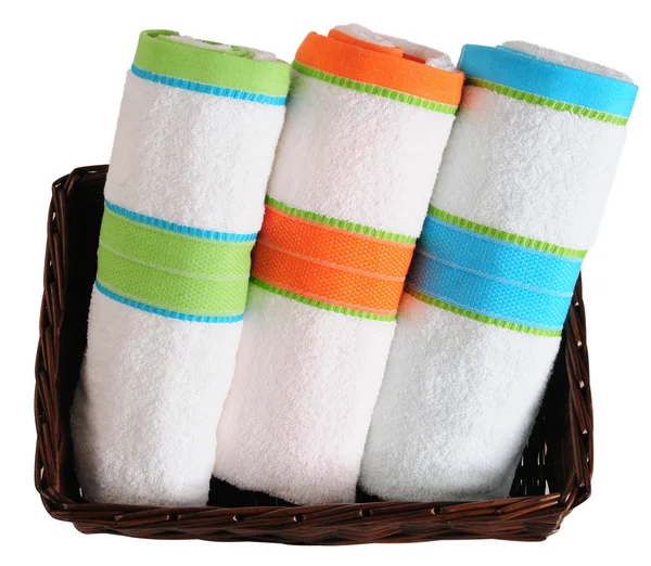 Bath towels. Isolated — Stock Photo, Image