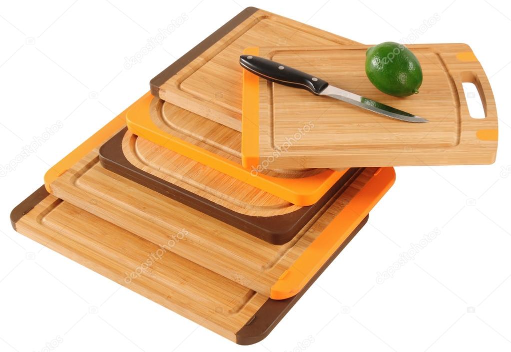 Cutting boards. Isolated