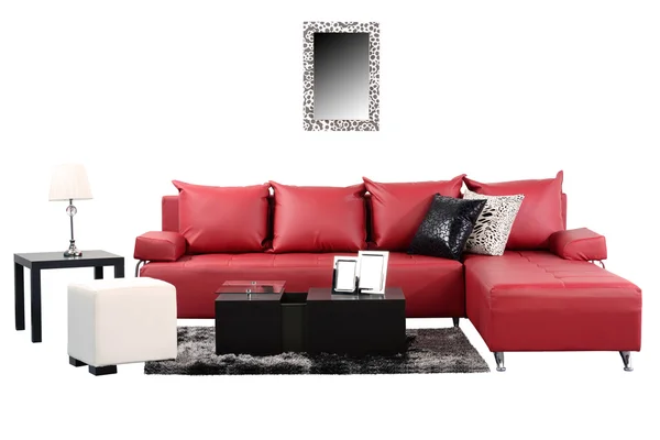 Leather sofa. — Stock Photo, Image