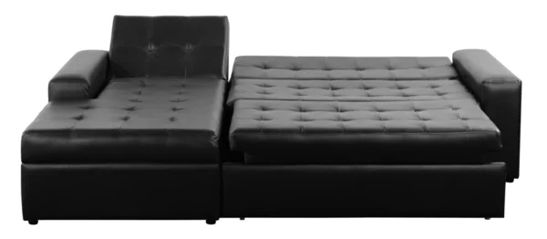 Skórzana sofa. — Zdjęcie stockowe