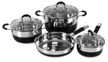 Tencere Seti. izole.