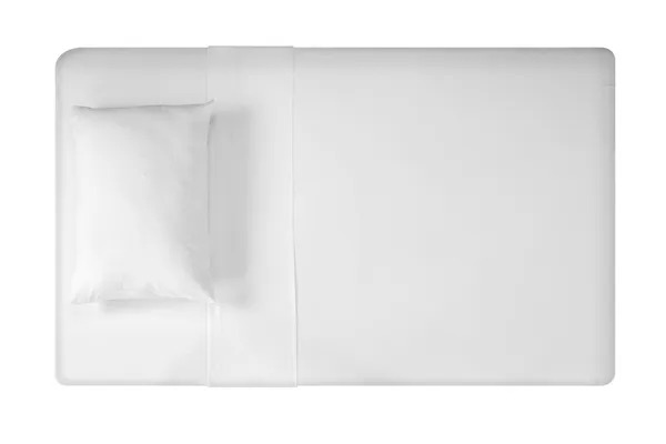 Łóżko. na białym tle — Zdjęcie stockowe