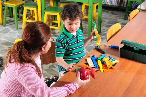 Na sala de aula . — Fotografia de Stock