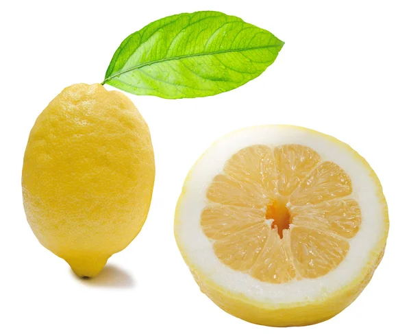 柠檬。剪切路径 — 图库照片