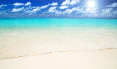 güzel tropikal deniz manzarası