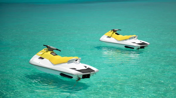 Jetski auf dem Indischen Ozean — Stockfoto