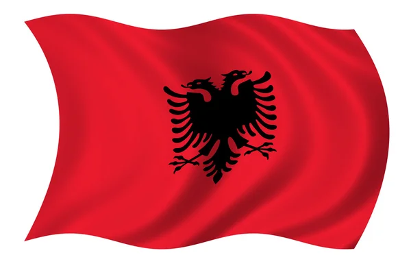 Albânia Bandeira — Fotografia de Stock