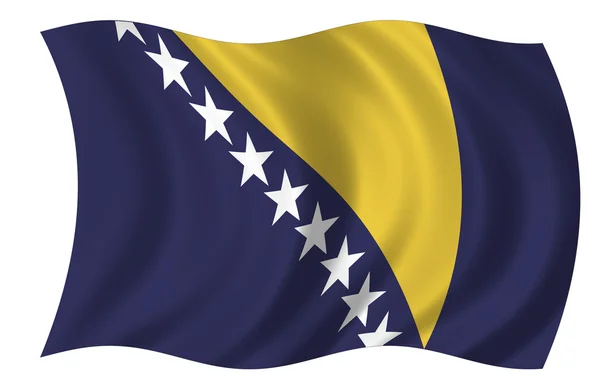 Прапор Боснії-Герцеговині — стокове фото
