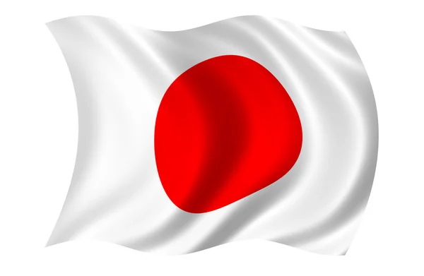 Japanische Flagge — Stockfoto