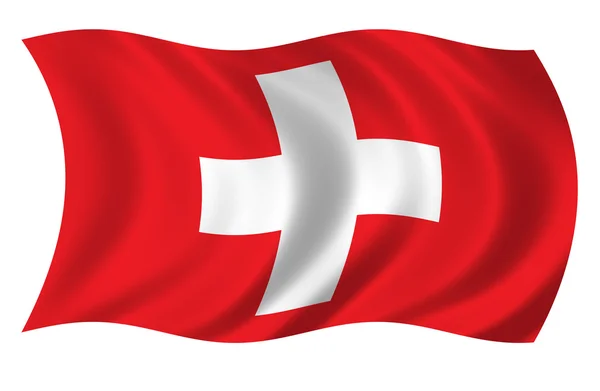 Schweizer Flagge — Stockfoto