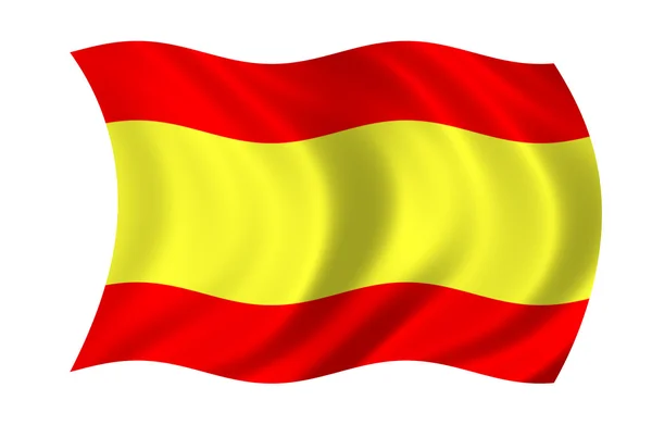 Spanien flagga — Stockfoto