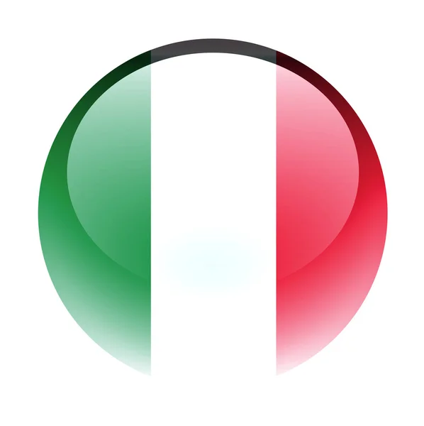 Кнопка страны аква Италия — стоковое фото